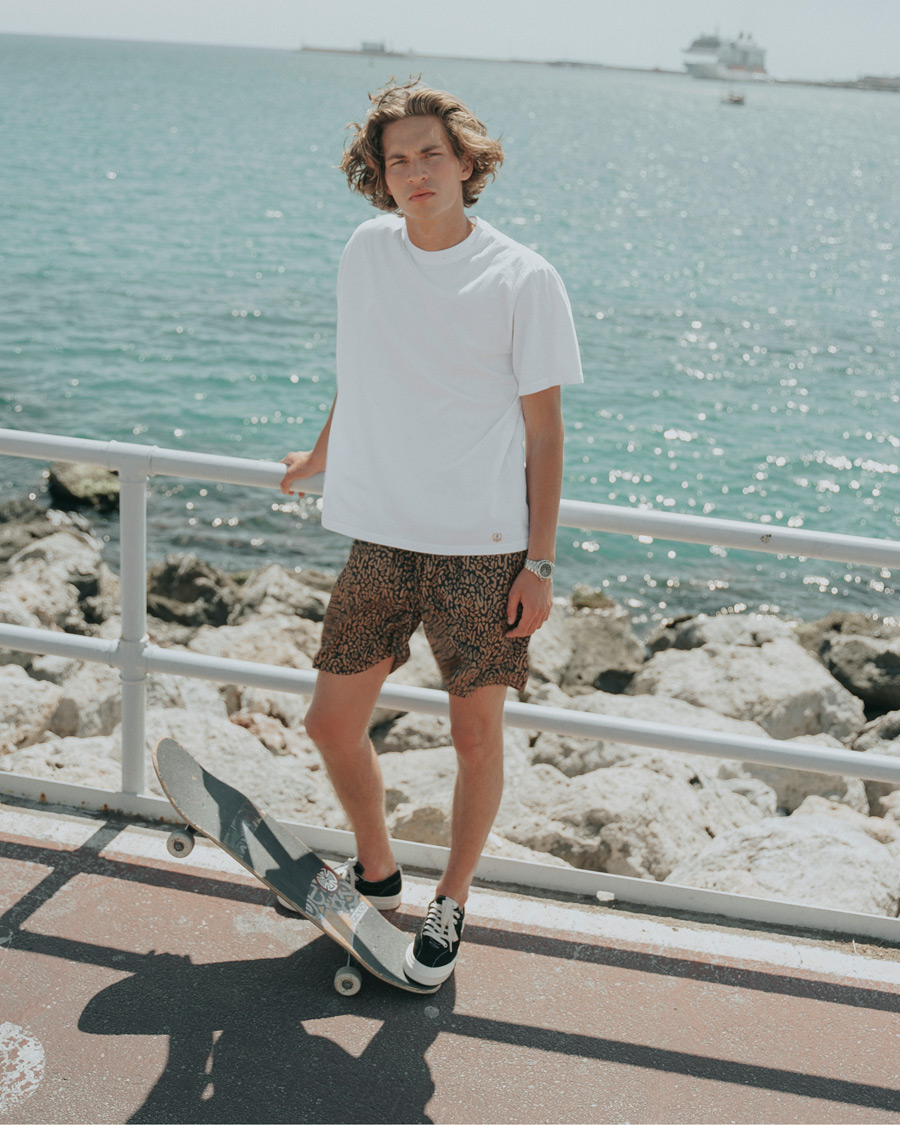 Heren | Sneakers | Stepney Workers Club | Dellow Suede Sneaker Black/Ecru