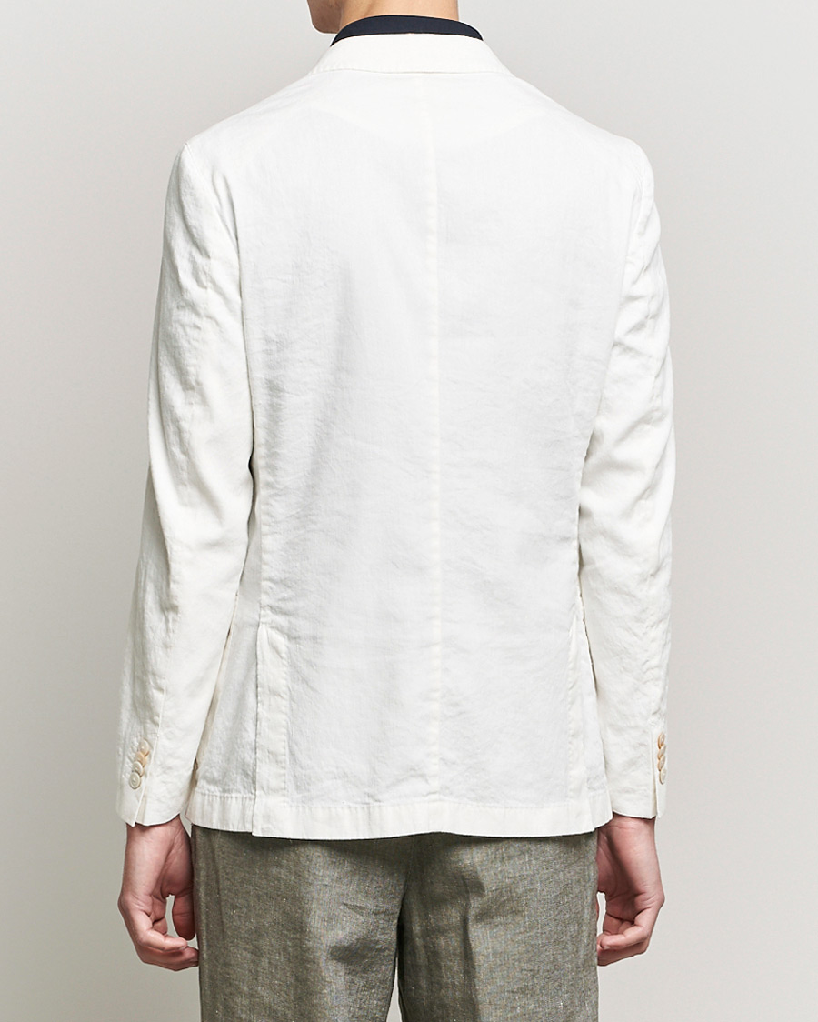 Heren | Blazers | BOSS BLACK | BOSS Hanry Linen Peak Lapel Blazer White