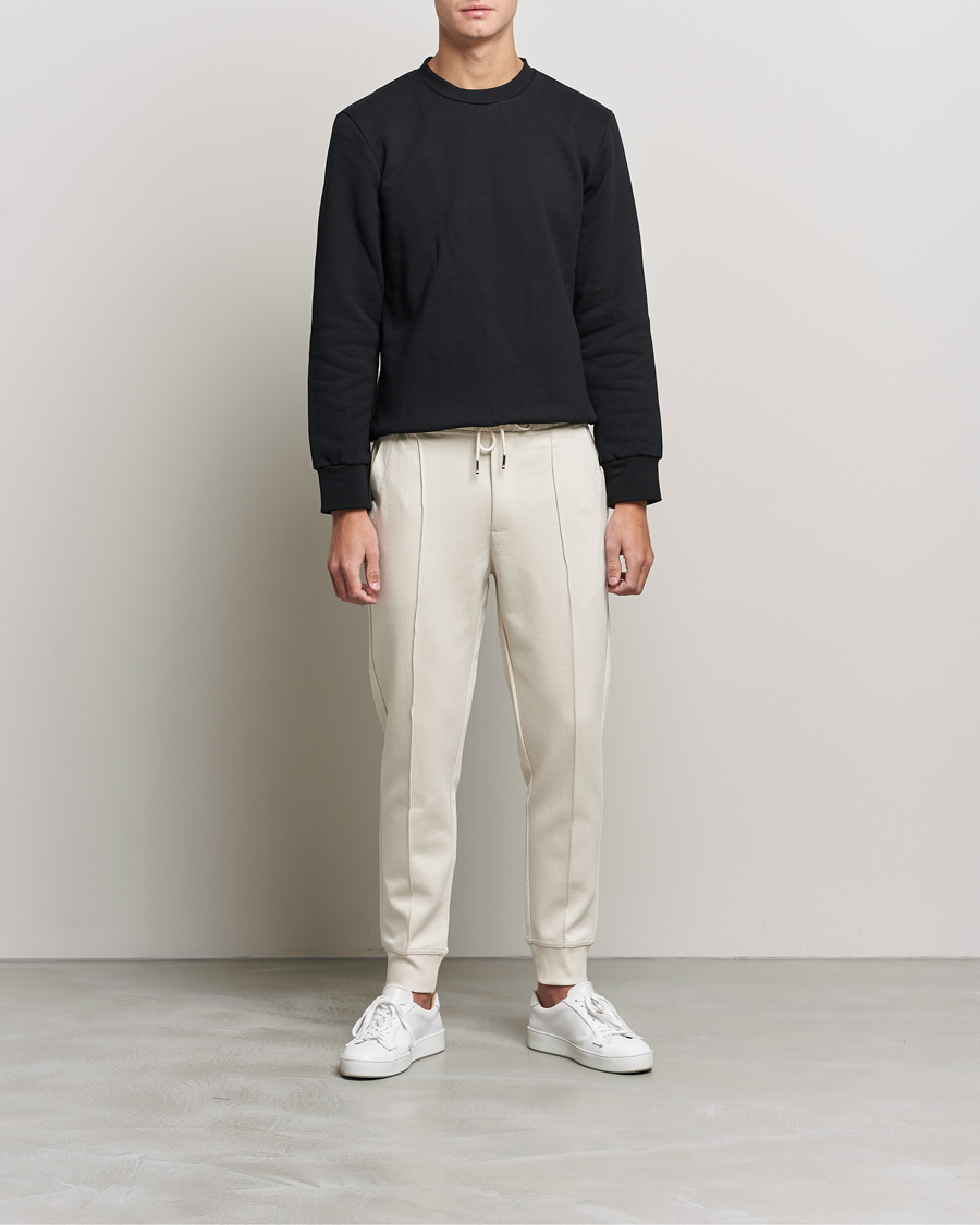 Heren | Broeken | BOSS BLACK | BOSS Tailored Schiller Jersey Trousers Open White
