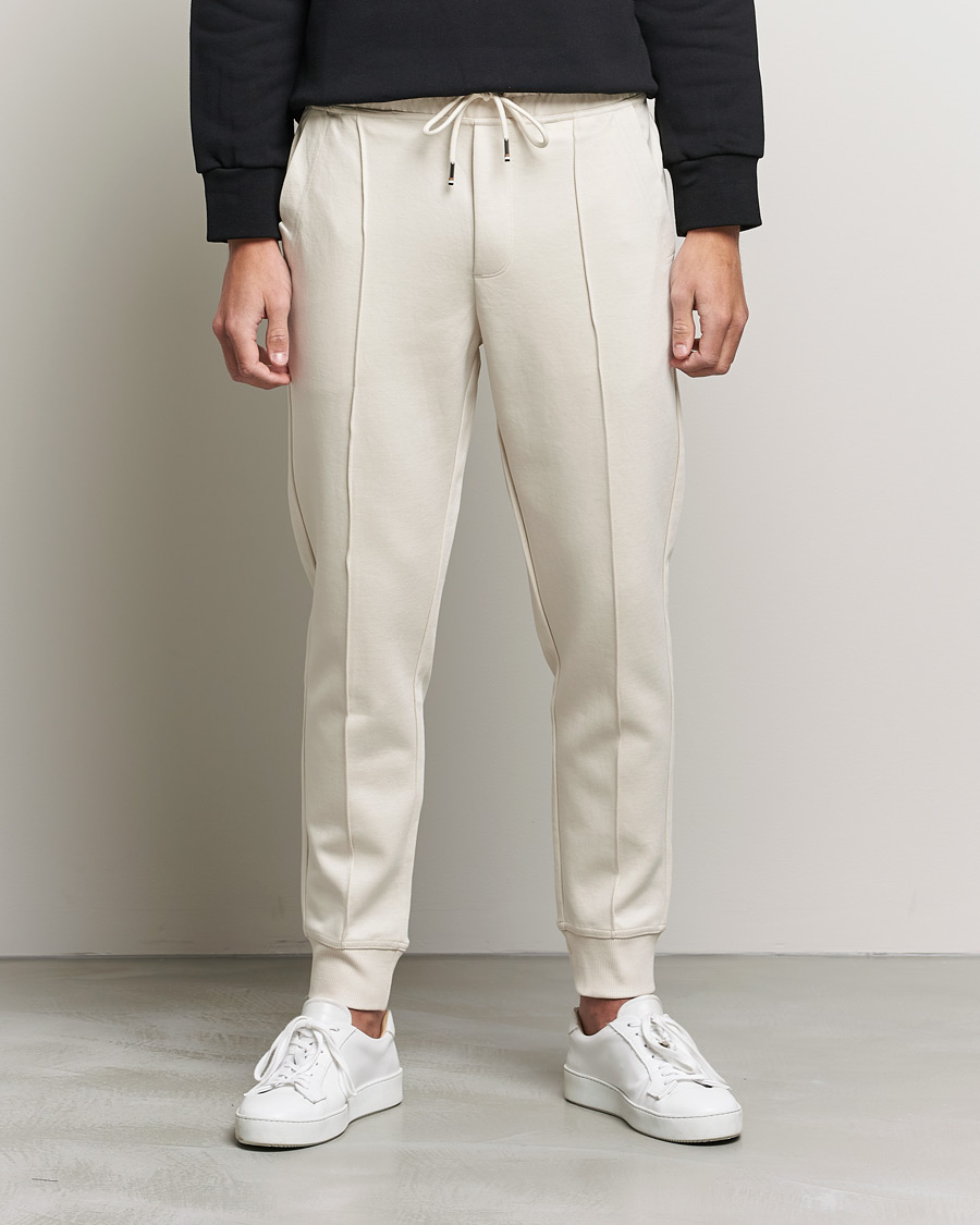 Heren | Broeken | BOSS BLACK | BOSS Tailored Schiller Jersey Trousers Open White