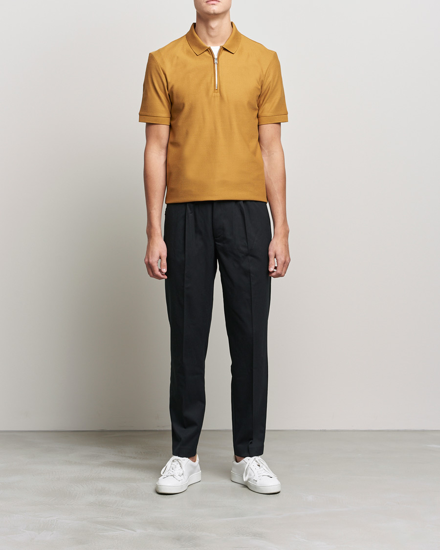 Heren | Polo's | BOSS BLACK | Polston Half-Zip Polo Open Beige