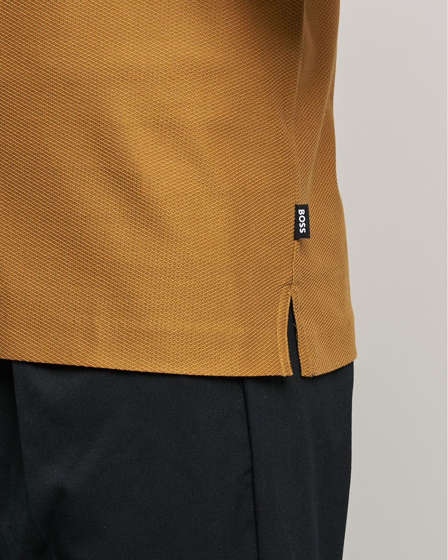 Heren | Polo's | BOSS BLACK | Polston Half-Zip Polo Open Beige
