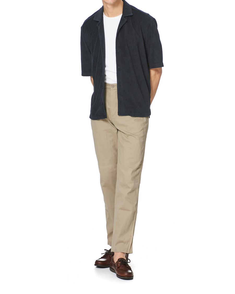 Heren | Overhemden | BOSS BLACK | BOSS Lars Terry Short Sleeve Shirt Dark Blue