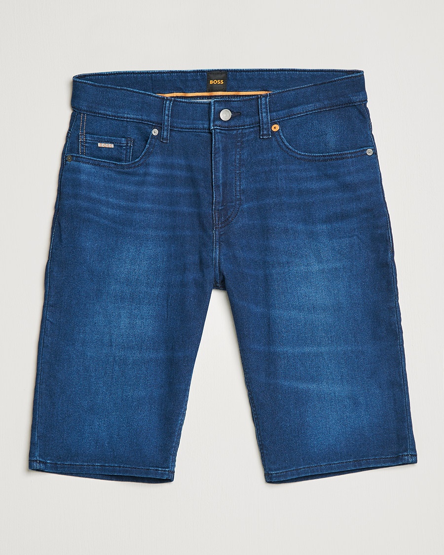 Heren | Korte broek | BOSS ORANGE | BOSS Casual Taber Denim Shorts Navy