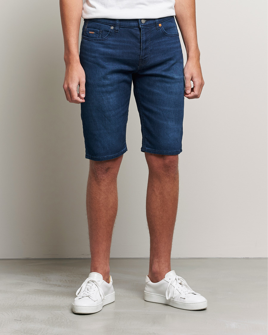 Heren | Korte broek | BOSS ORANGE | BOSS Casual Taber Denim Shorts Navy