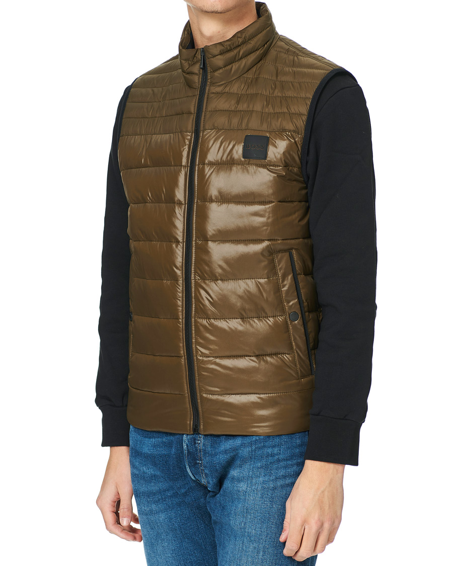 Heren | Jassen | BOSS ORANGE | Odeno Down Vest Dark Green