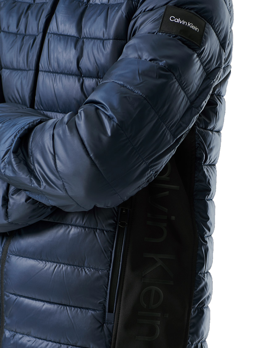 Heren | Jassen | Calvin Klein | Recycled Side Logo Down Jacket Navy
