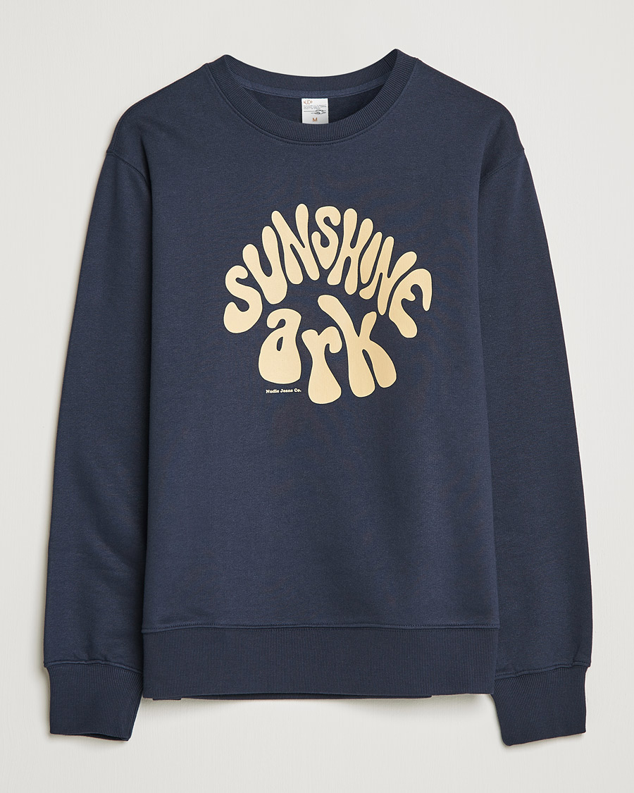 Heren | Truien | Nudie Jeans | Frasse Sunshine Ark Sweatshirt Navy