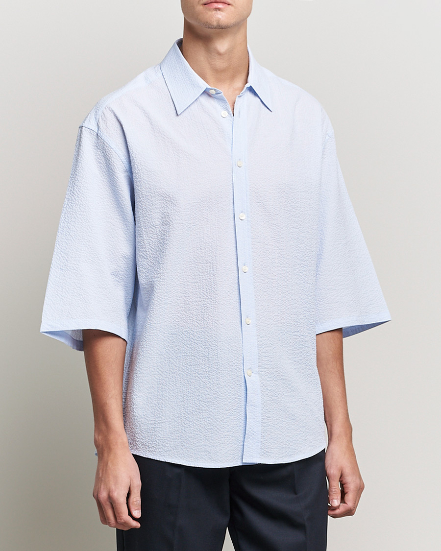 Heren | Overhemden | Tiger of Sweden | Kevin Short Sleeve Shirt Light blue