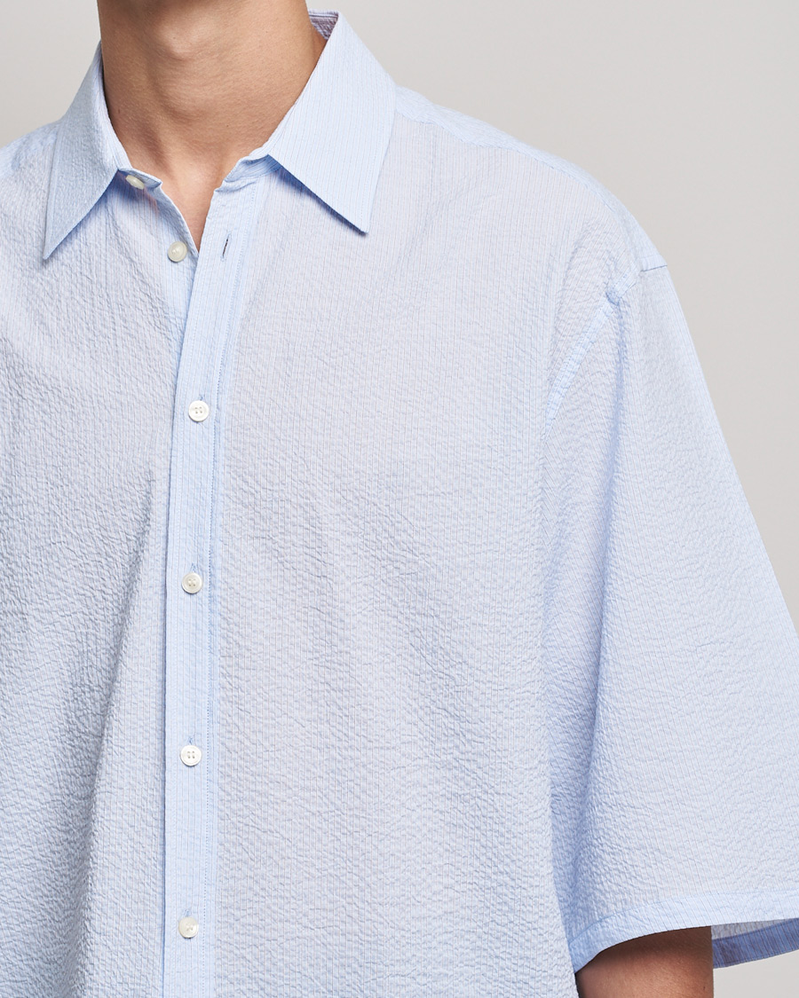 Heren | Overhemden | Tiger of Sweden | Kevin Short Sleeve Shirt Light blue