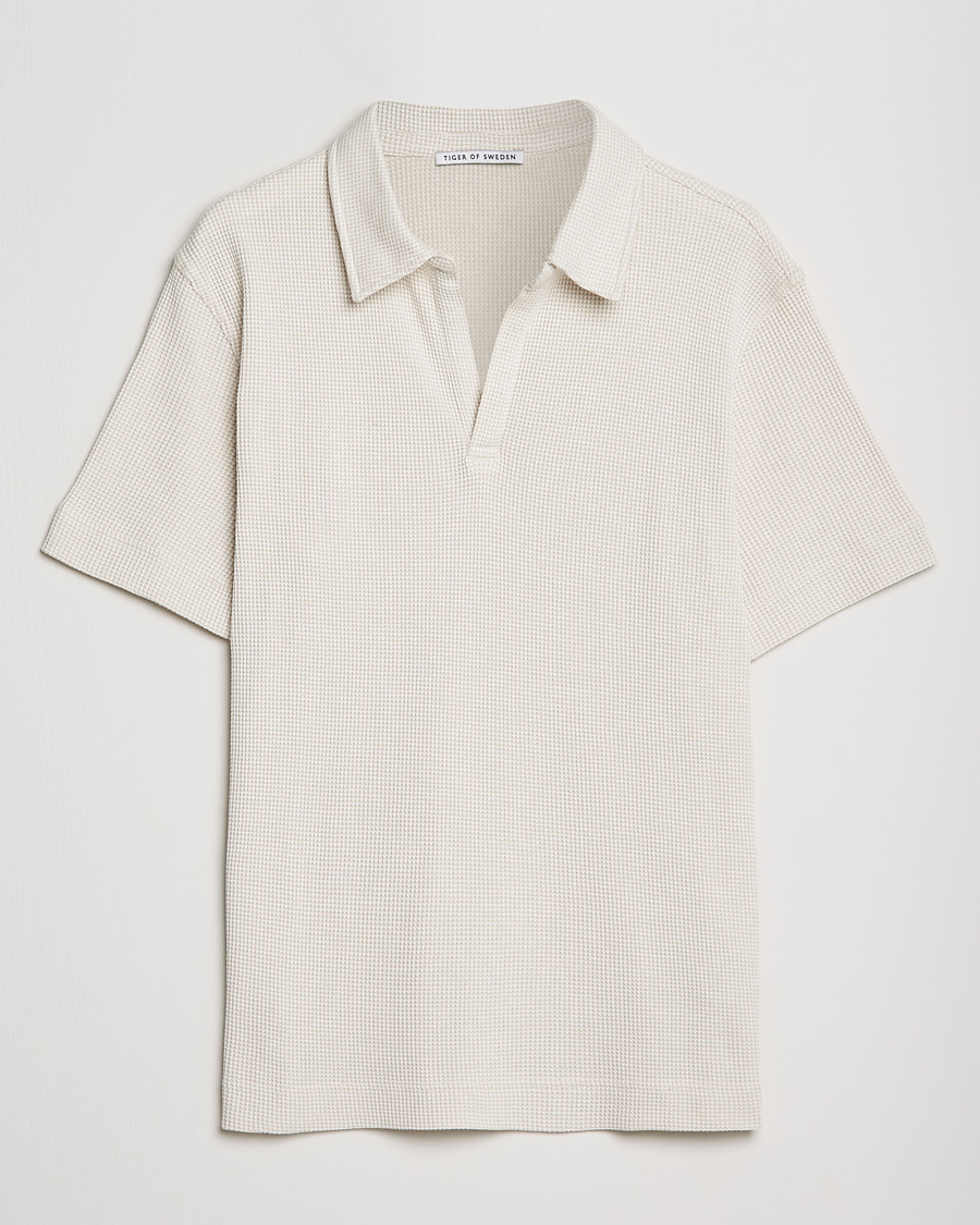 Heren | Polo's | Tiger of Sweden | Truane Short Sleeve Polo White Smoke