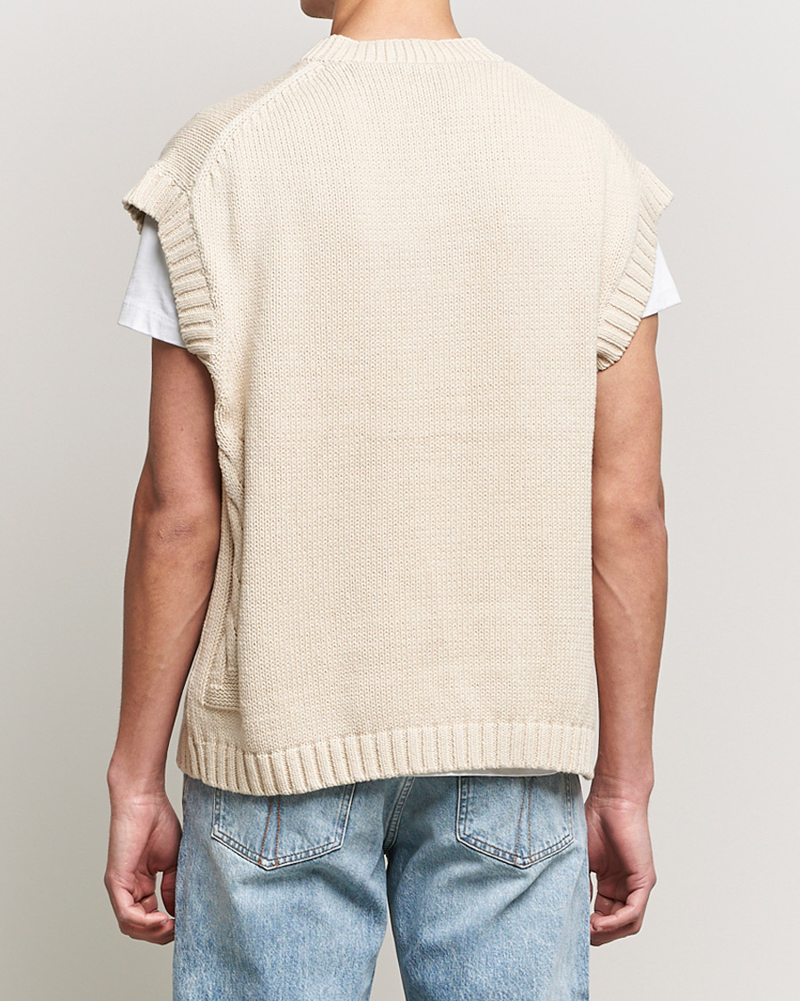 Heren | Truien | Tiger of Sweden | Bazyly Knitted Vest Cream Snow
