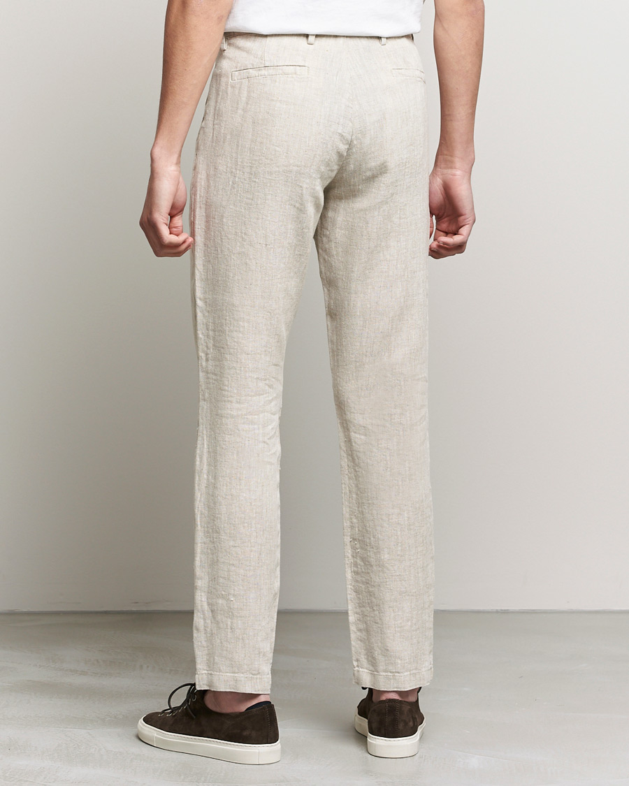 Heren | Broeken | NN07 | Karl Linen Trousers Oat