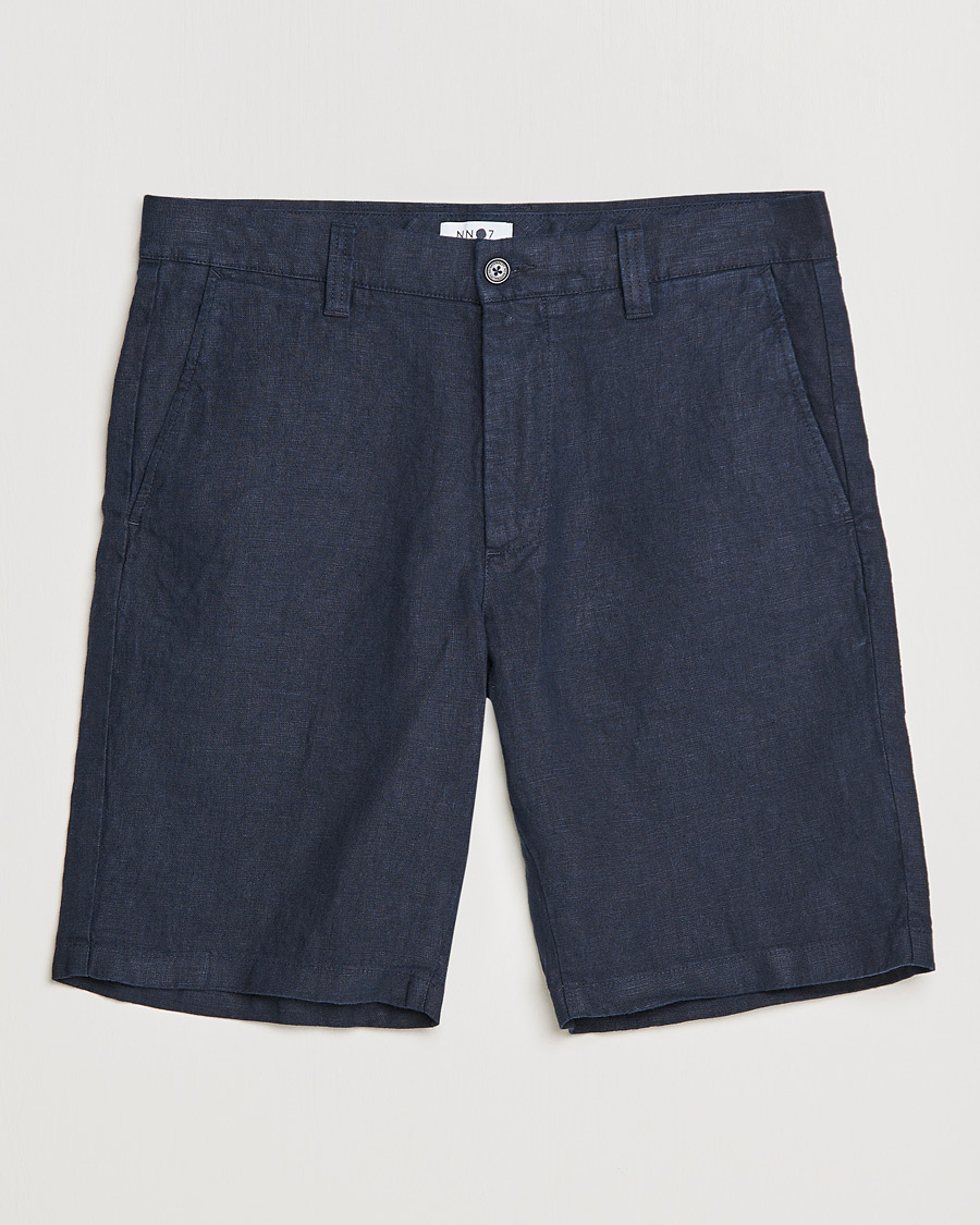 Heren | Korte broek | NN07 | Crown Linen Shorts Navy