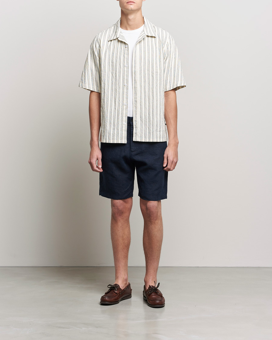 Heren | Korte broek | NN07 | Crown Linen Shorts Navy