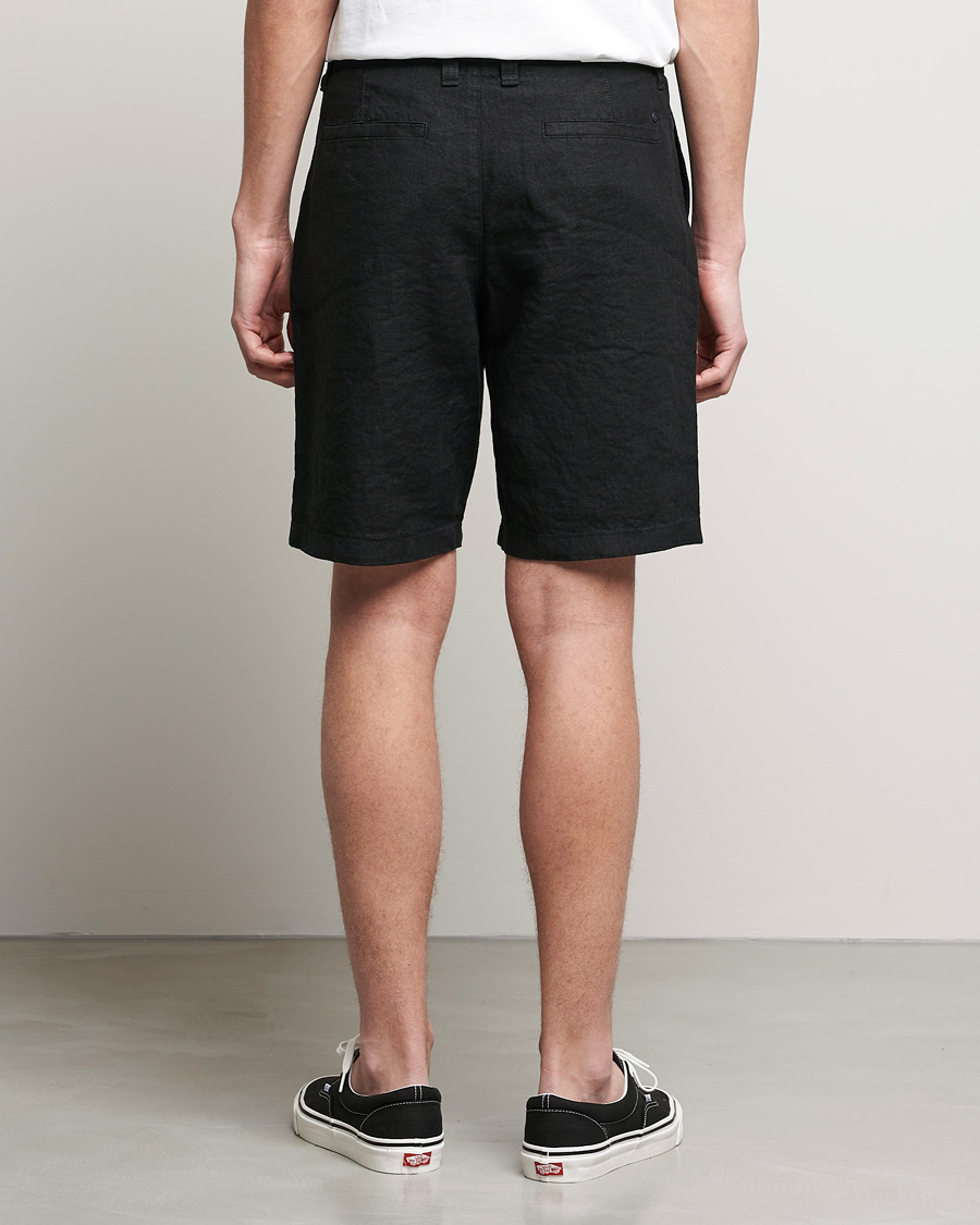 Heren | Korte broek | NN07 | Crown Linen Shorts Black