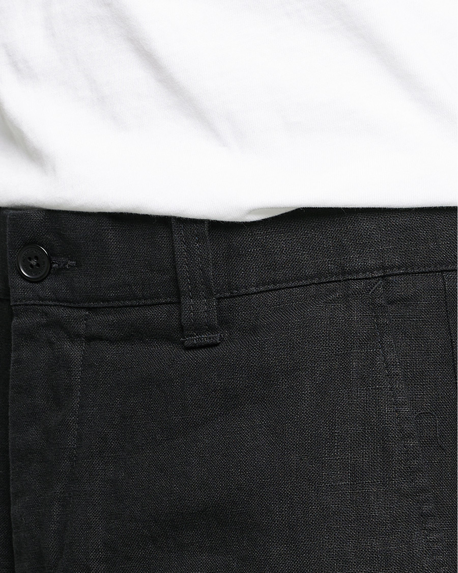 Heren | Korte broek | NN07 | Crown Linen Shorts Black