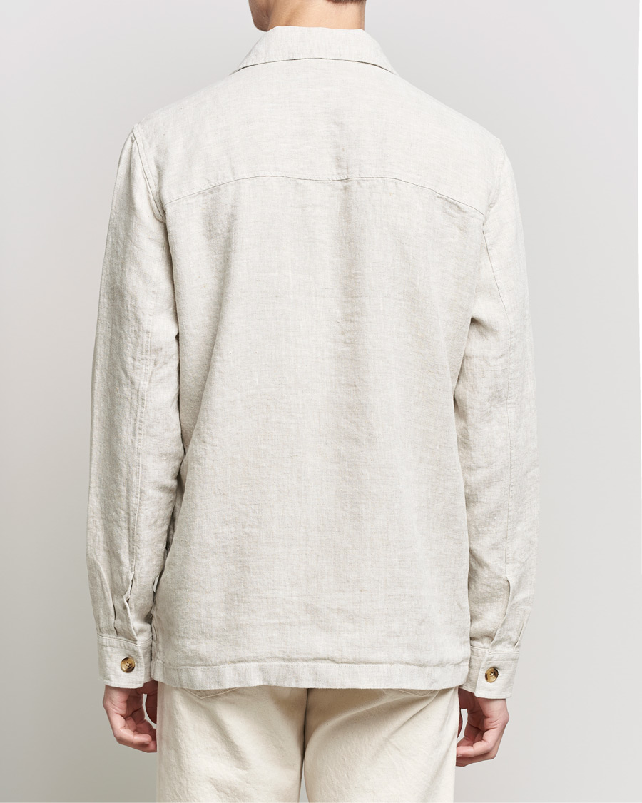 Heren | Overhemden | NN07 | Wilas Linen Overshirt Oat