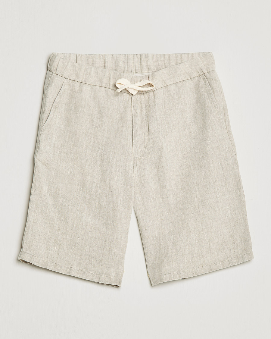 Heren | Korte broek | NN07 | Keith Drawstring Linen Shorts Oat