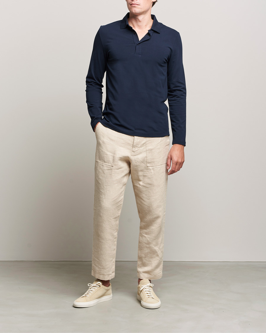 Heren | Broeken | NN07 | Nohr Heavy Linen Trousers Ecru