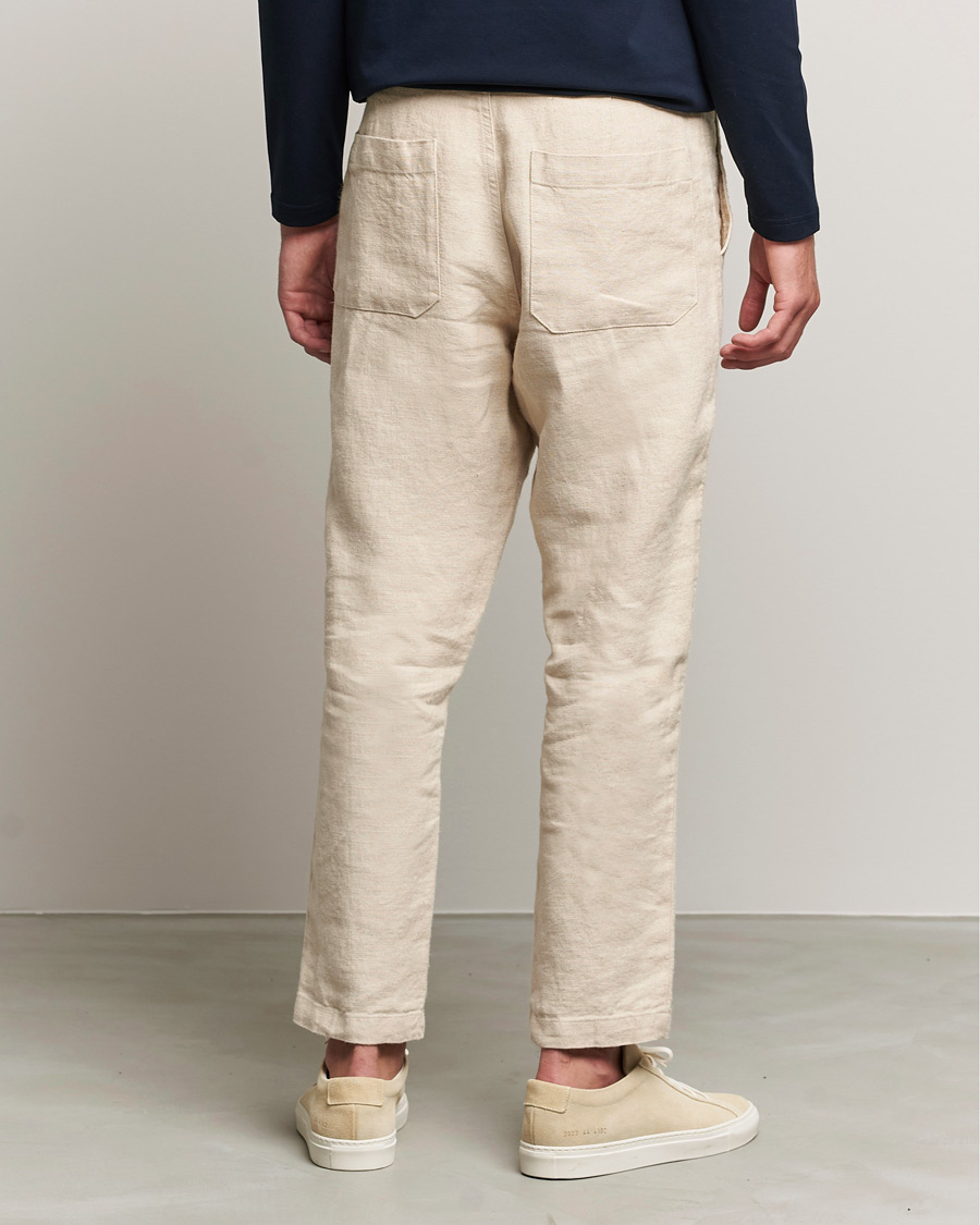 Heren | Broeken | NN07 | Nohr Heavy Linen Trousers Ecru