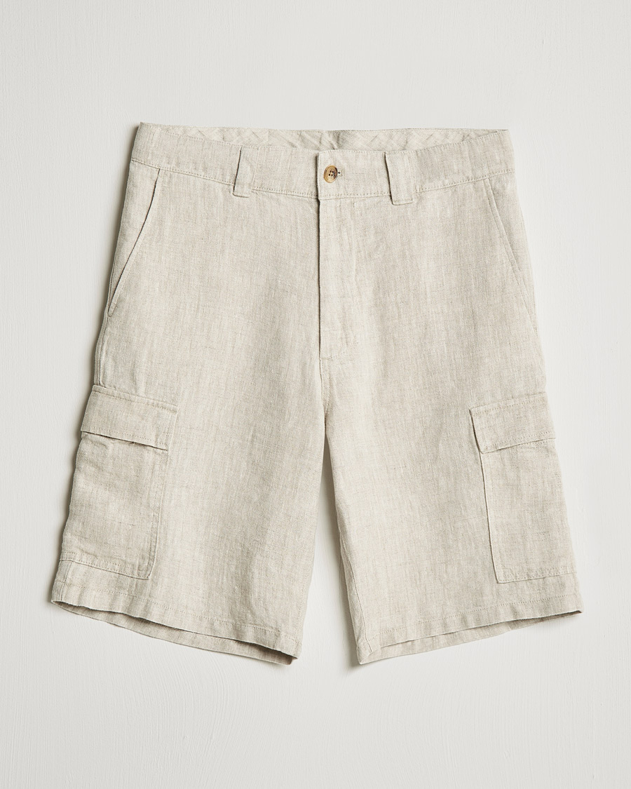 Heren | Korte broek | NN07 | Arnie Cargo Linen Shorts Oat