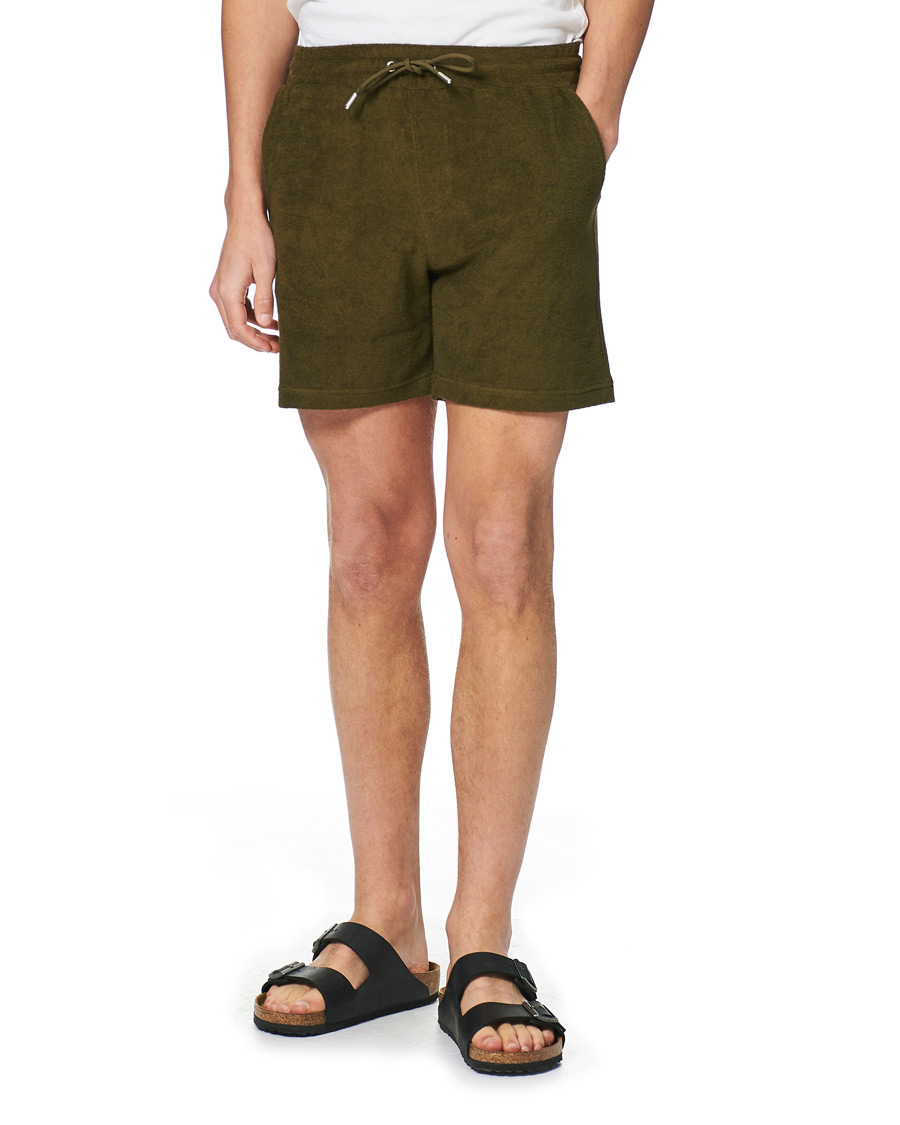 Heren | Korte broek | NN07 | Cameron Terry Shorts Dark Olive