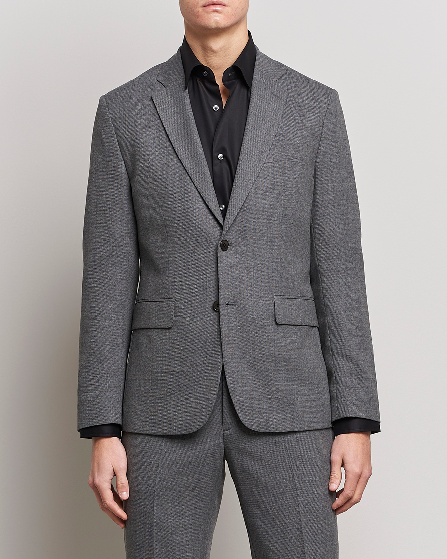 Heren | Sale Kleding | J.Lindeberg | Hopper Active Hopsack Blazer Grey Melange