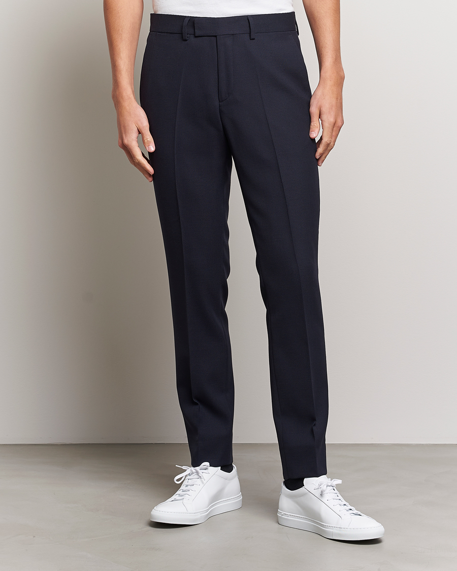 Heren | Pakbroeken | J.Lindeberg | Grant Active Hopsack Pants Navy