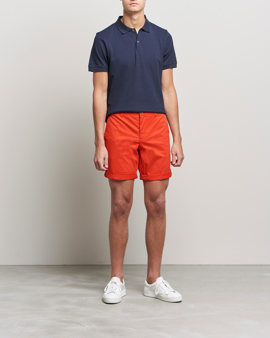 Heren | Korte broek | J.Lindeberg | Nathan Super Satin Shorts Flame Scarlet