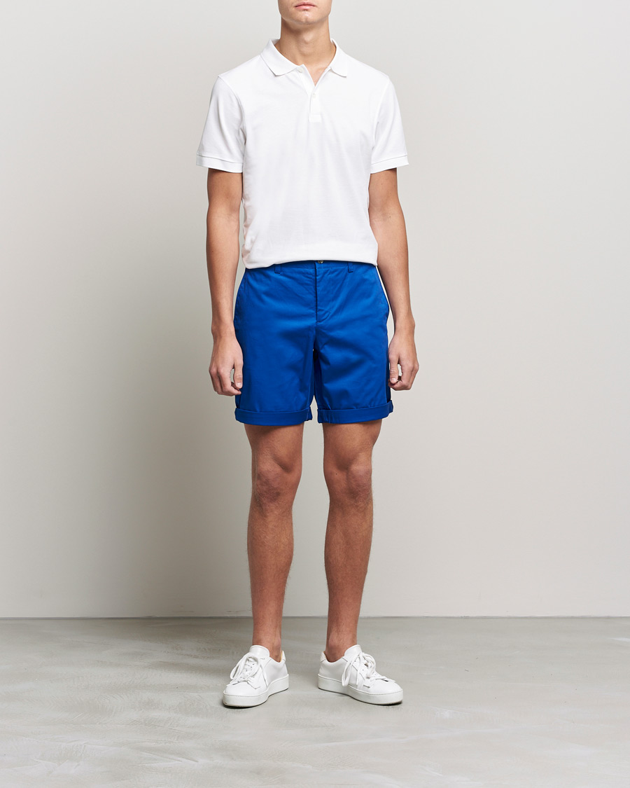 Heren | Korte broek | J.Lindeberg | Nathan Super Satin Shorts Royal Blue