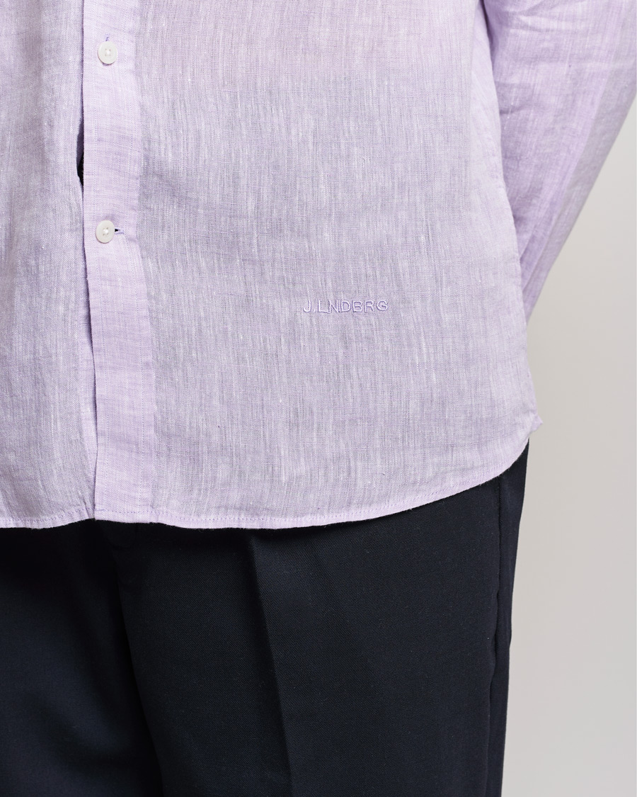 Heren | Overhemden | J.Lindeberg | Linen Melange Slim Shirt Rhapsody