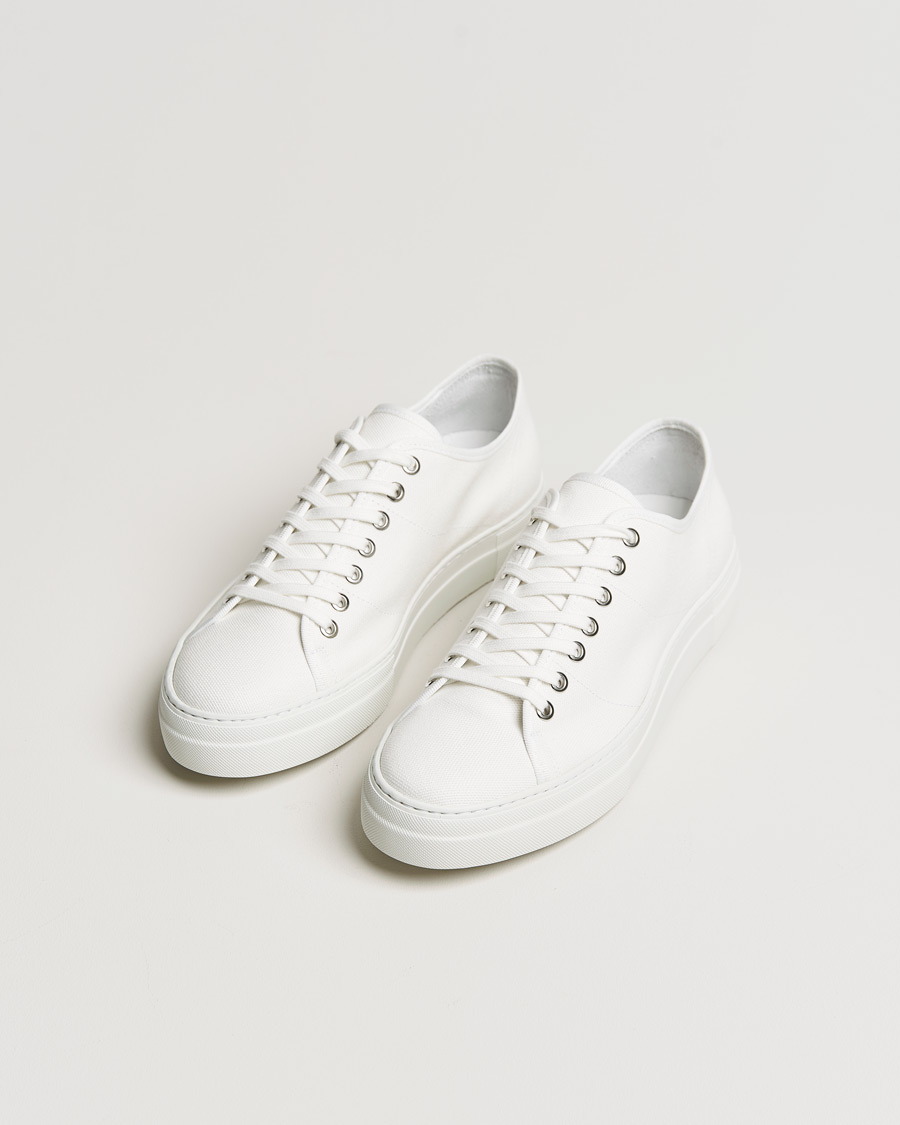 Heren | J.Lindeberg Art Signature Canvas Sneaker White | J.Lindeberg | Art Signature Canvas Sneaker White