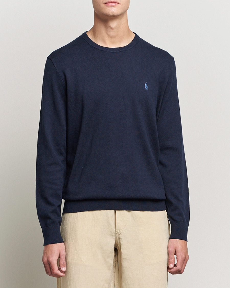 Heren | Truien | Polo Ralph Lauren | Cotton/Cashmere Crew Neck Pullover Hunter Navy