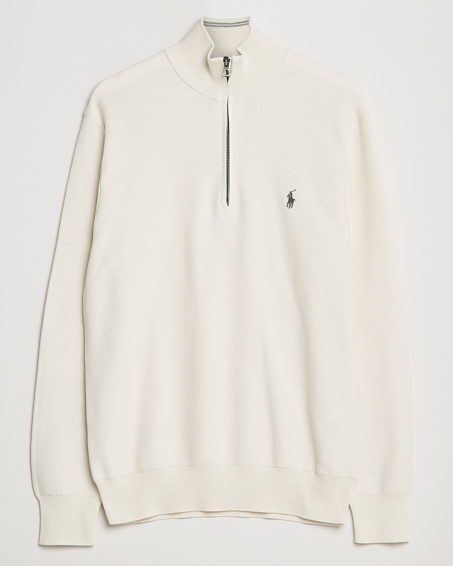 Heren | Truien | Polo Ralph Lauren | Textured Half-Zip Antique Creme