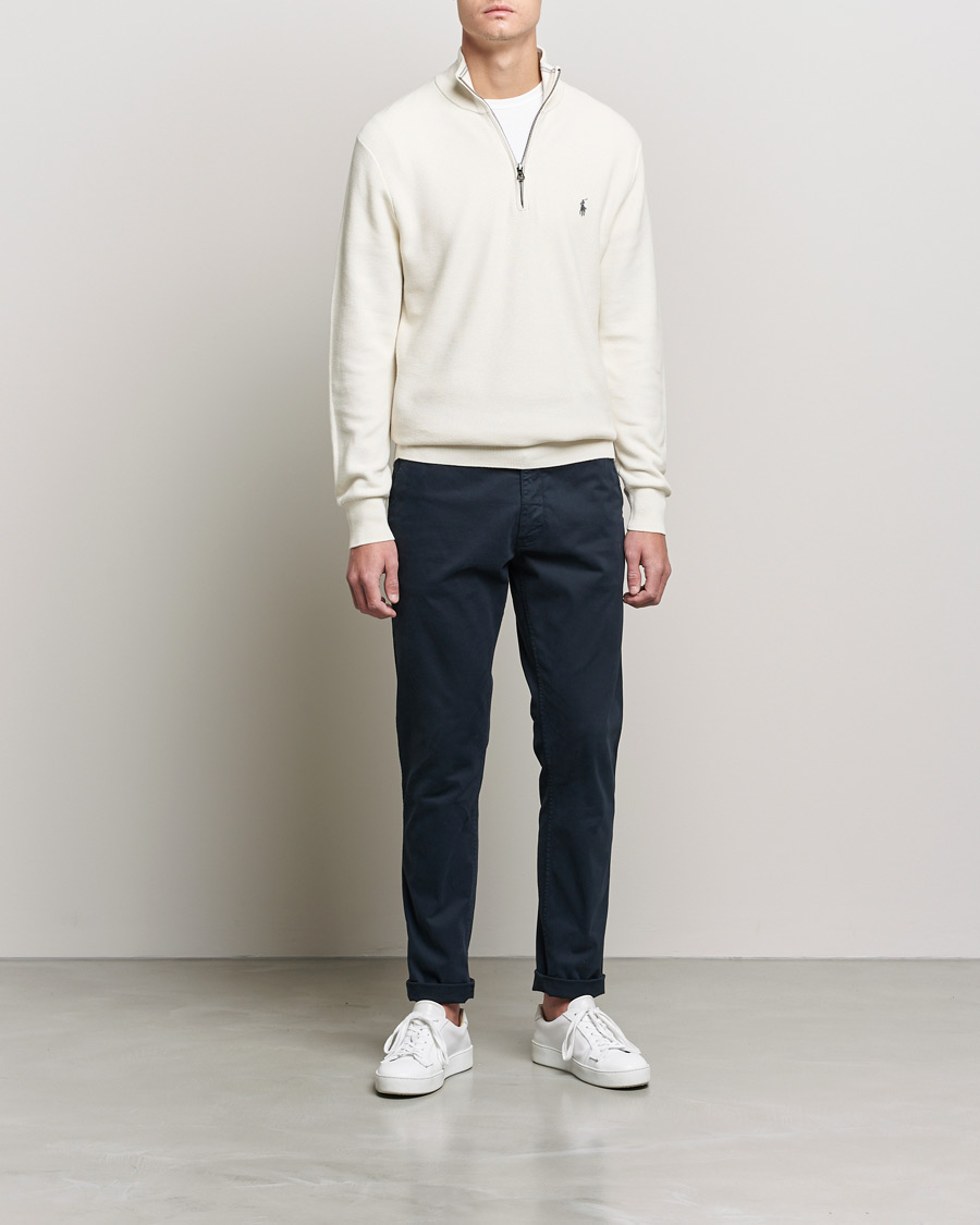 Heren | Truien | Polo Ralph Lauren | Textured Half-Zip Antique Creme