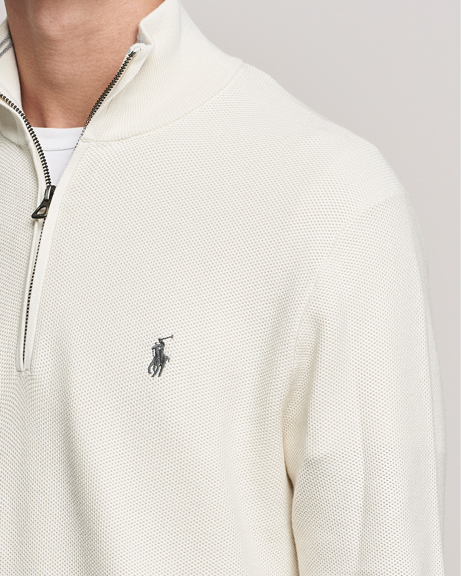 Heren | Truien | Polo Ralph Lauren | Textured Half-Zip Antique Creme