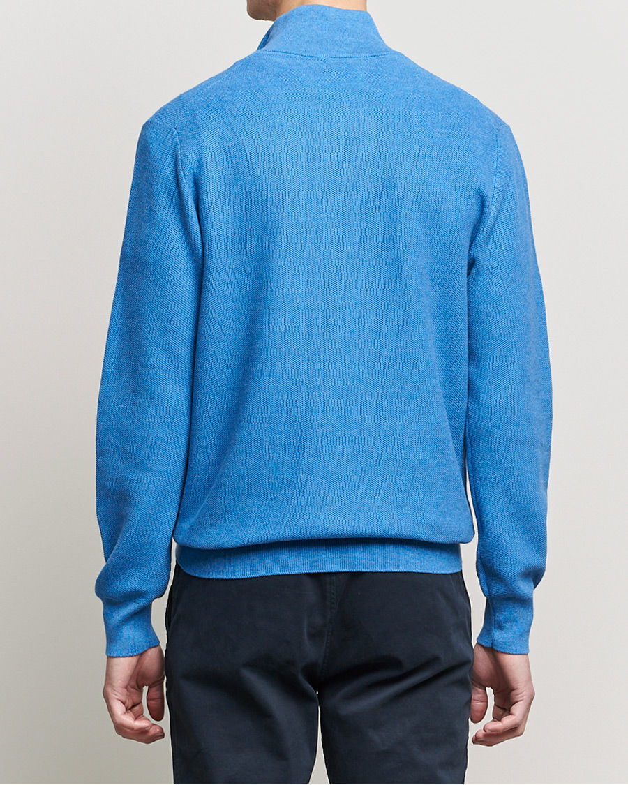 Heren | Truien | Polo Ralph Lauren | Textured Half-Zip Blue Heather