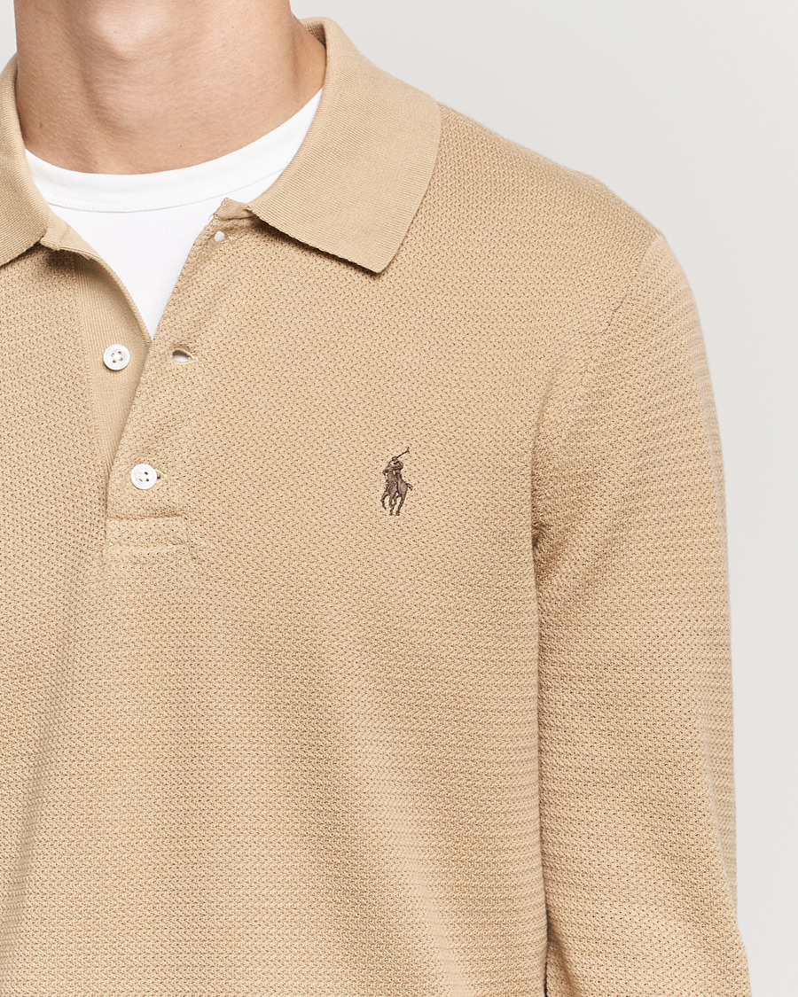 Heren | Truien | Polo Ralph Lauren | Textured Knitted Polo Vintage Khaki