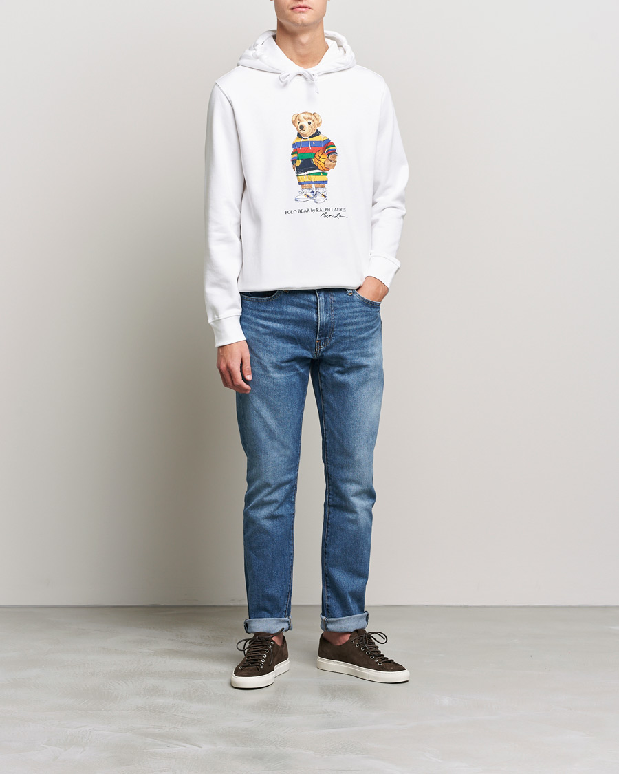 Heren | Truien | Polo Ralph Lauren | Printed Active Bear Hoodie White