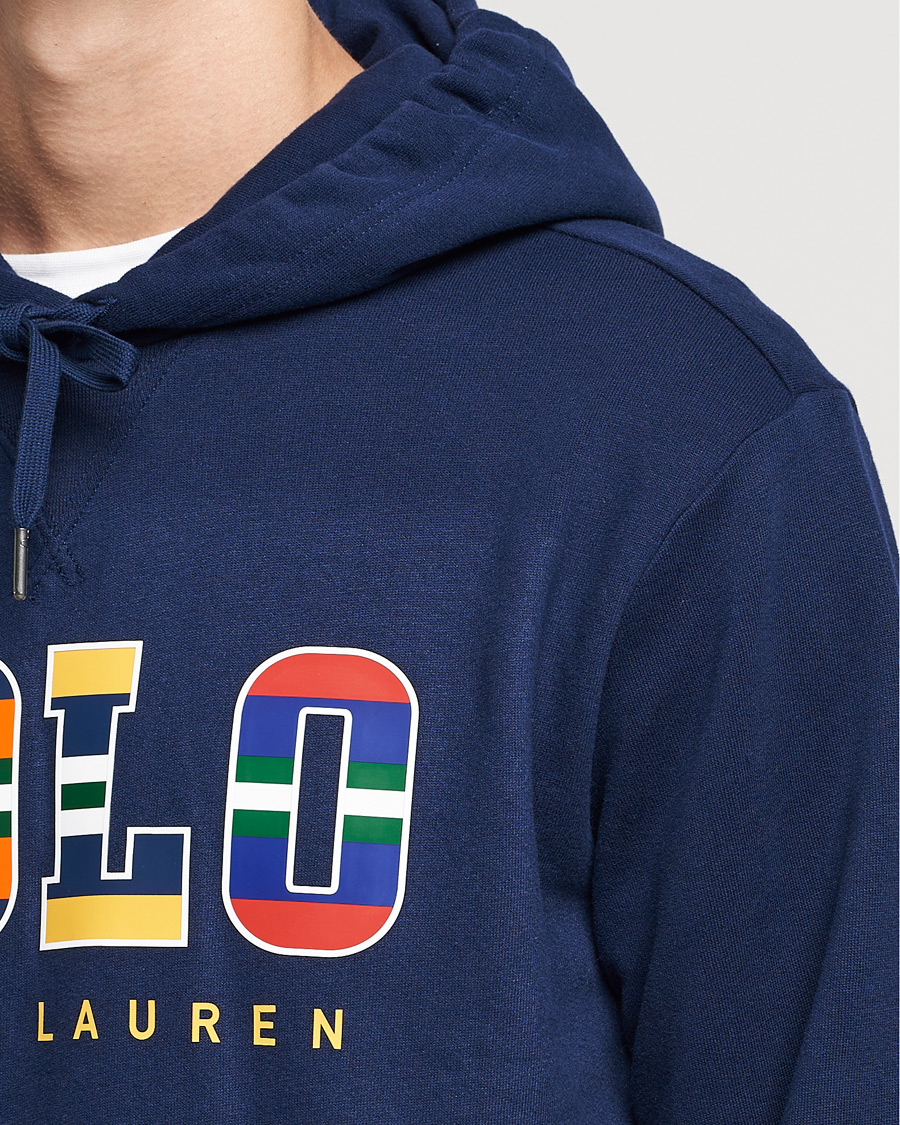 Heren | Truien | Polo Ralph Lauren | Fleece Retro Logo Hoodie Cruise Navy