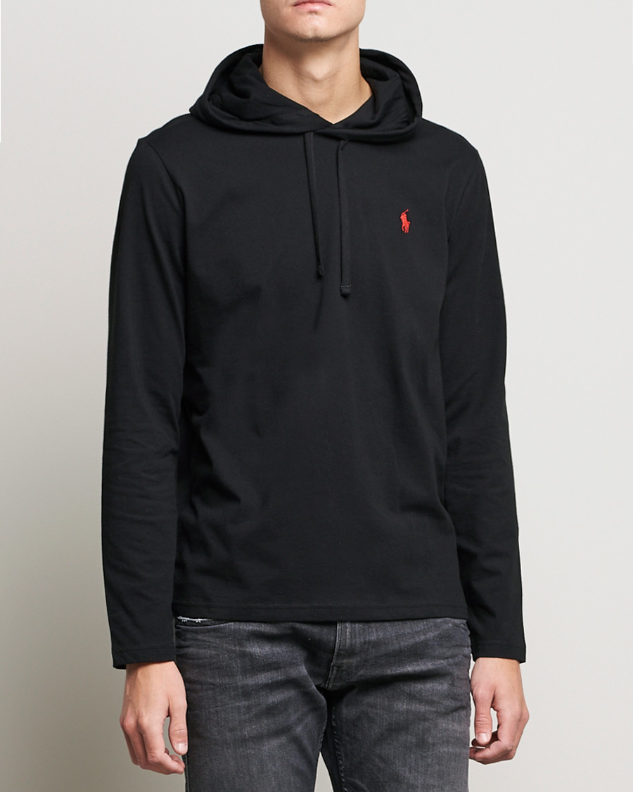 Heren | Truien | Polo Ralph Lauren | Long Sleeve Hooded T-Shirt Polo Black