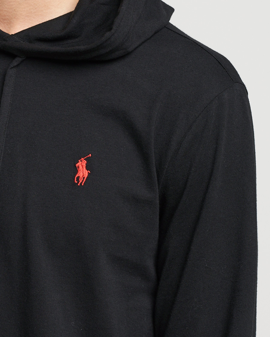 Heren | Truien | Polo Ralph Lauren | Long Sleeve Hooded T-Shirt Polo Black