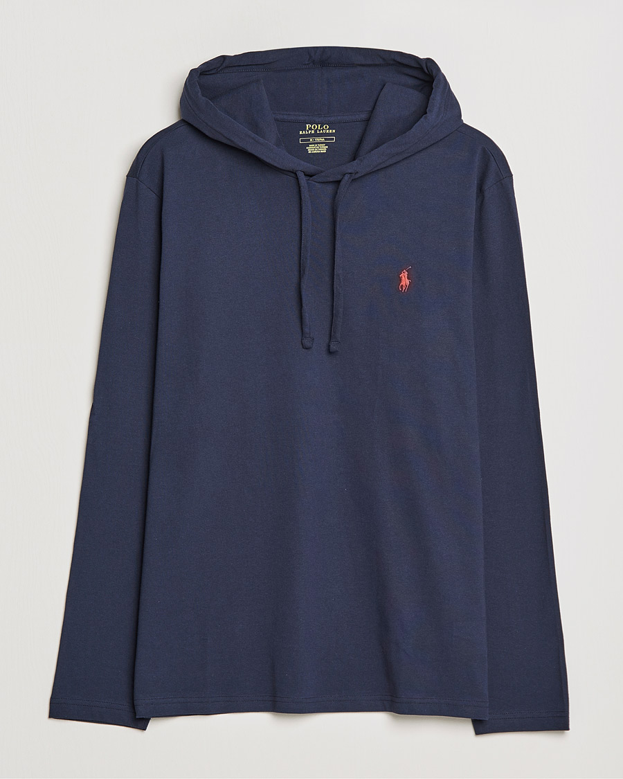 Heren | T-shirts | Polo Ralph Lauren | Long Sleeve Hooded T-Shirt Ink