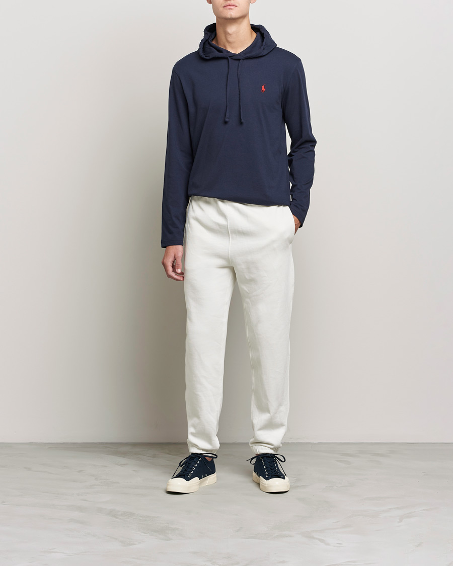 Heren | T-shirts | Polo Ralph Lauren | Long Sleeve Hooded T-Shirt Ink