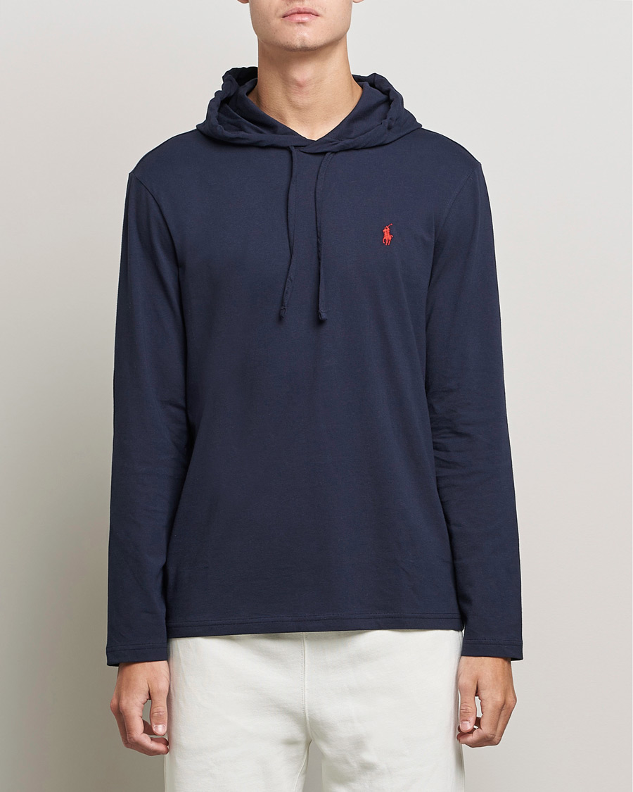Heren | T-shirts | Polo Ralph Lauren | Long Sleeve Hooded T-Shirt Ink