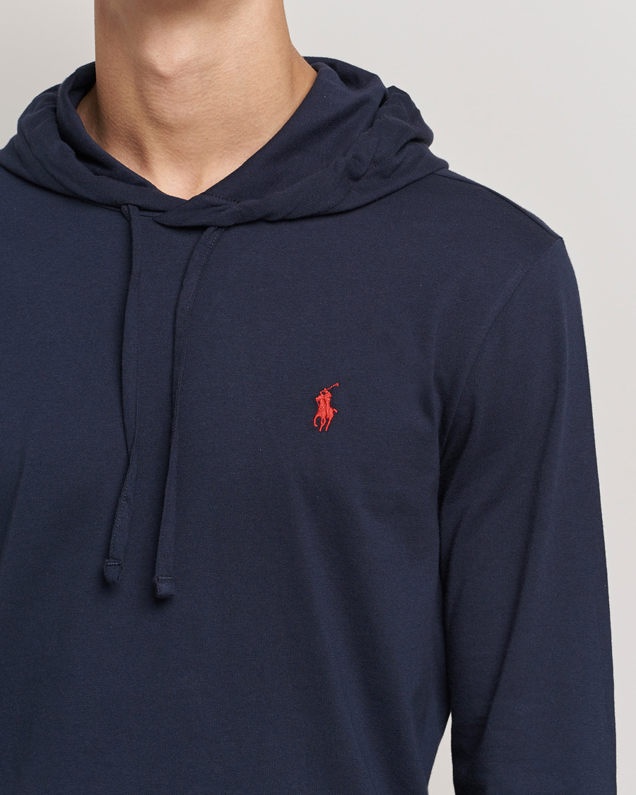 Heren | T-shirts | Polo Ralph Lauren | Long Sleeve Hooded T-Shirt Ink