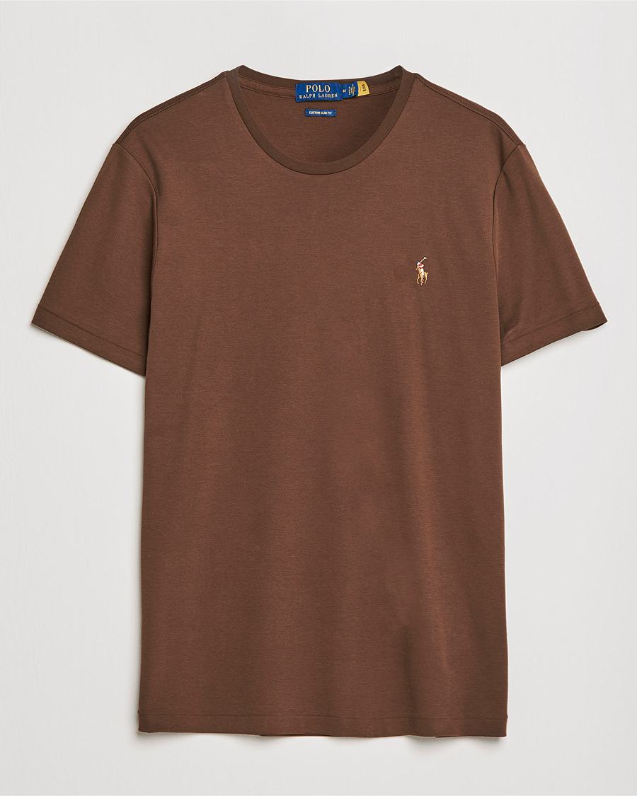 Heren | T-shirts | Polo Ralph Lauren | Luxury Pima Cotton Crew Neck Tee American Brown