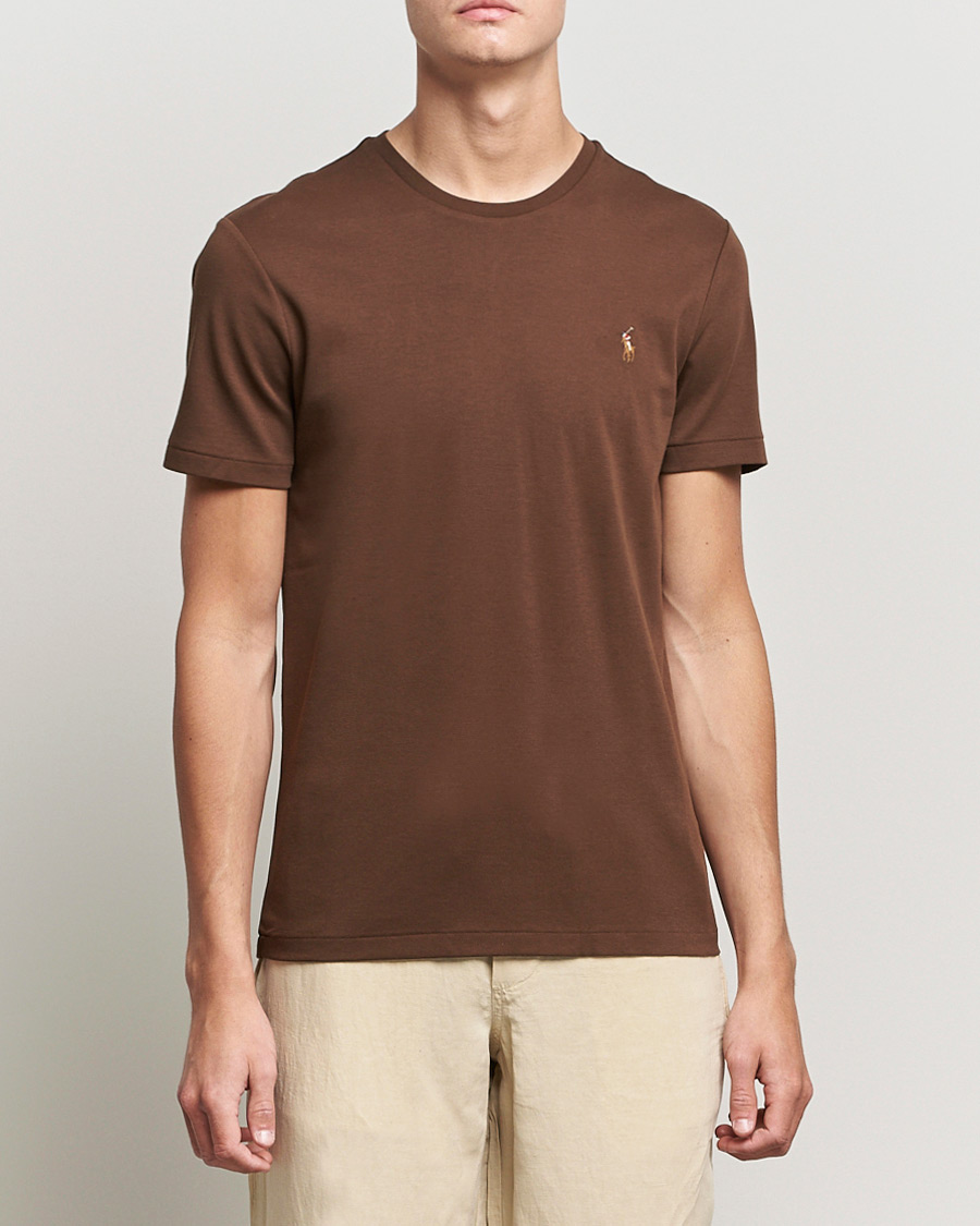 Heren | T-shirts | Polo Ralph Lauren | Luxury Pima Cotton Crew Neck Tee American Brown