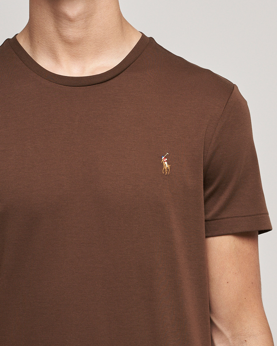 Heren | T-shirts | Polo Ralph Lauren | Luxury Pima Cotton Crew Neck Tee American Brown